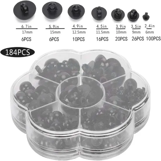 184PCS Plastic Safety Eyes {5}