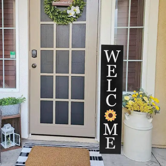 Interchangeable Welcome Sign for Front Porch- 45"X9" {4}