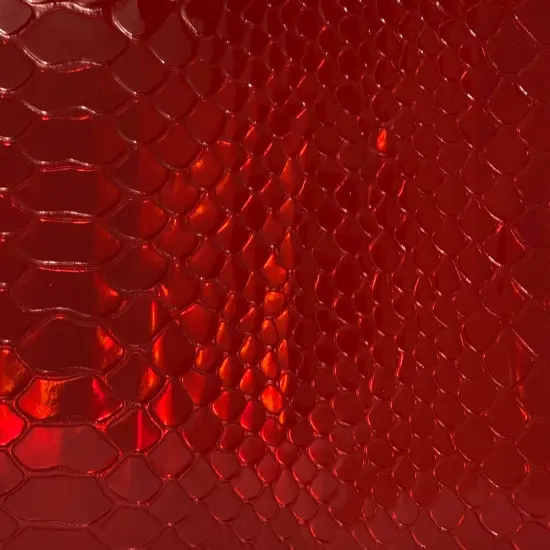 1 Yard Faux Patent Leather Vinyl Fabric For Handbags Upholstery Crafts Headboards 54 Inch Width Red {1}