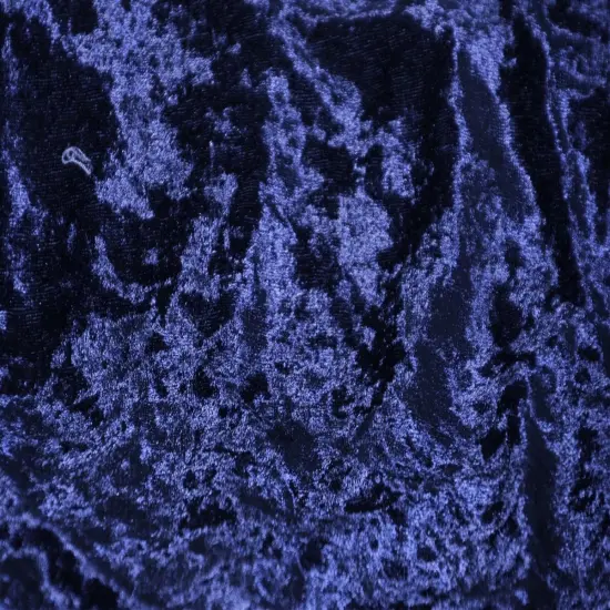 1 Yard Panne Crushed Stretch Velvet Fabric for Costumes Dresses Crafts Backdrops Sewing 60 Inches Width Navy Blue {1}