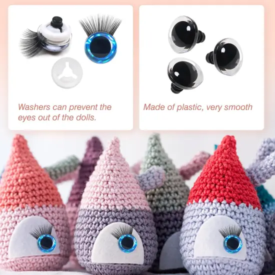 4 Sets 16mm Safety Eyes Glitter Safety Eyes with Washers {3}