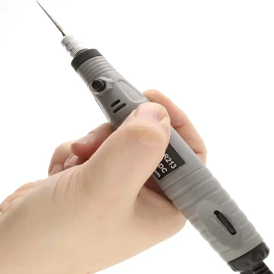 The Beadsmith Electrical Bead Reamer &ndash; 3 Interchangeable Diamond Coated Tips &ndash; 24 Volt DC &ndash; Variable Speed Control &ndash; Tools for Opening & Enlarging Holes & Softening & Smoothing Rough Edges {3}