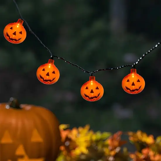 Halloween Pumpkin String Lights - 8.5Ft (Clear Pumpkin Lights) {3}