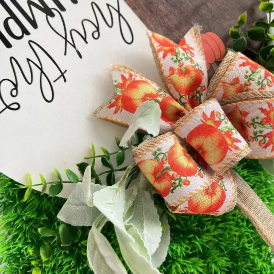 Hey There Pumpkin Welcome Hanging Sign {4}