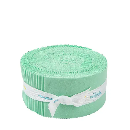 Confetti Cotton 2.5" Strip Roll (Jelly Roll / Rolie Polie) in Sweet Mint byfor Riley Blake (RP-120-SWEETMINT-40) {1}