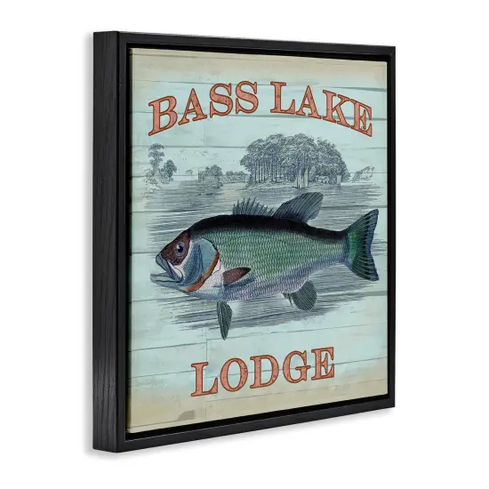 Stupell Industries Bass Lake Lodge Floating Frame, design by Lula Bijoux & co. {3}