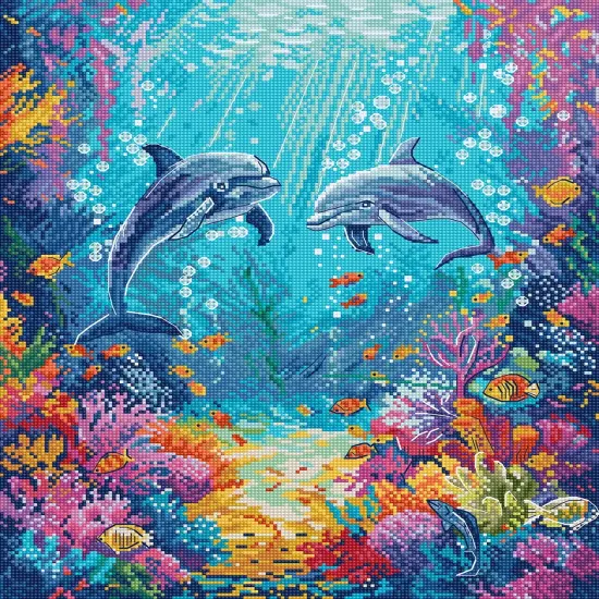 Sea Life L9911 Counted Cross Stitch Kit {1}