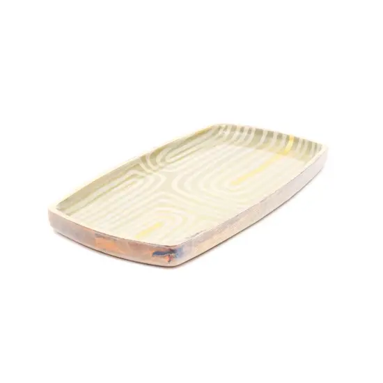 Running Stripes Wooden Platter (Small) {3}