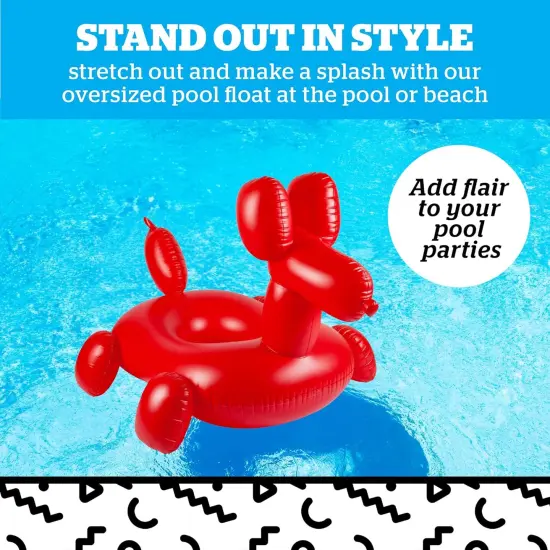 Giant Balloon Animal Pool Float, Over 4' Wide, Fun Inflatable Floatie Tube, Blow Up Swim Ring, Outdoor Summer Pool Party Water Toy {2}