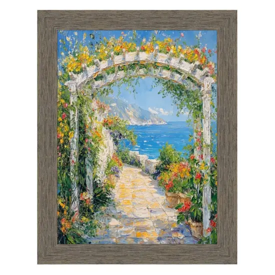 Gray Weathered Wood Picture Frame - Farmhouse Chabi Chic 30x36 frame {1}