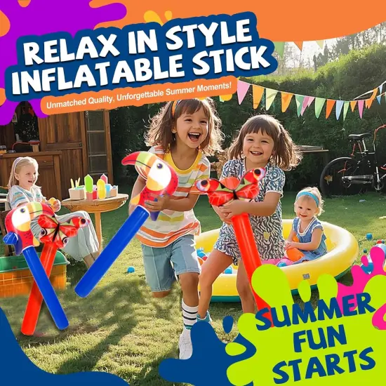 Kids Inflatable Stick, Outdoor Blow Up Stick Balloons Toys for Swimming pool, Blue {2}