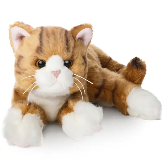 Bearington Collection Tabby Cat 15 In Stuffed Animals Orange Cat Plush Toy - Stuffed Cats That Look Real - Plushies for Kids, For Ages 3-14 {1}