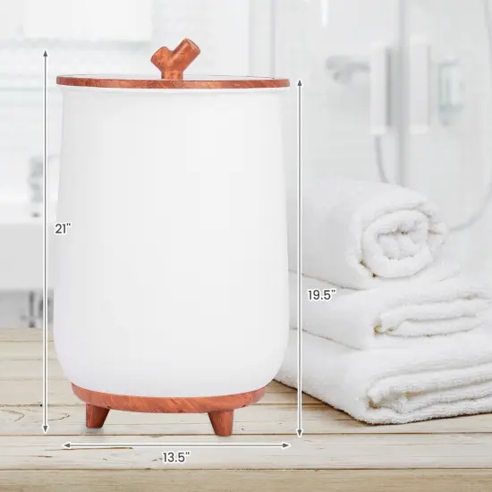 23 Liter Bucket-Style Towel Warmer with Power Button and Tree Branch-Shaped Handle Coffee {5}