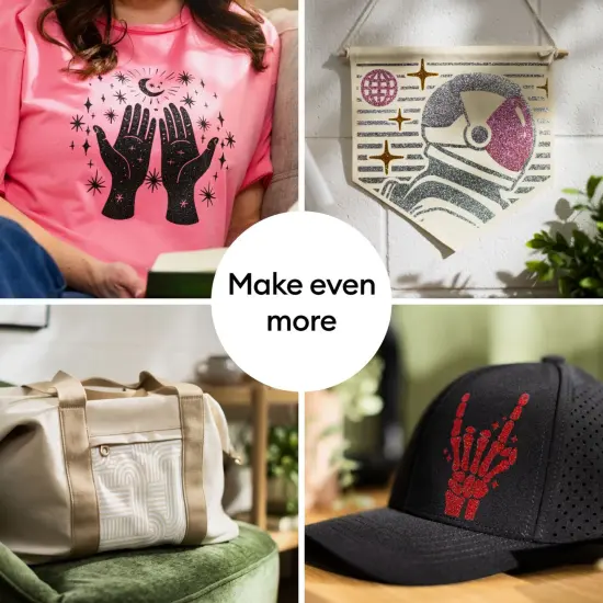 Cricut Value Glitter Iron-On, Party Sampler - 10 in x 12 in (6 ct) {4}