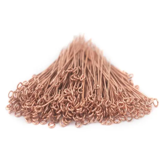 The Bead Chest Copper 21 Gauge 2 Inch Eye Pins (Approx 100 pieces) {3}