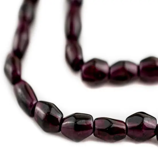 The Bead Chest Bicone Garnet Beads (5-7mm) {1}