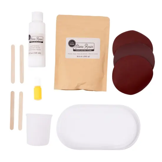 American Crafts Color Pour Stone Resin Starter Kit {3}