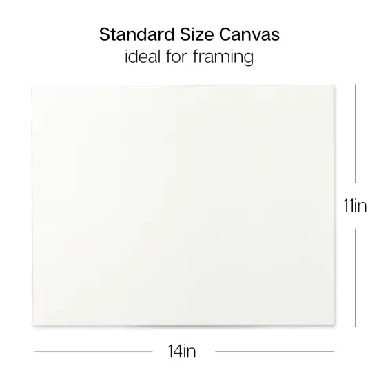 KINGART® Stretched Canvas 11" x 14", 8-Pack {4}