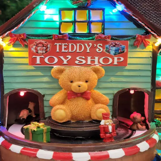 Teddy's Toy Shop Miniature Christmas Village {5}