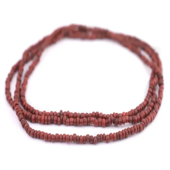 The Bead Chest Brown Java Glass Seed Beads (4mm, 48" Strand) {3}