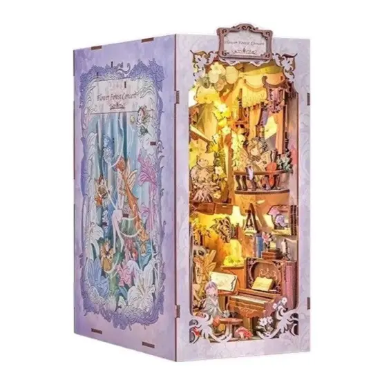 Book Nook Wizardi Miniature - Flower Forest Concert Roombox Kit {2}
