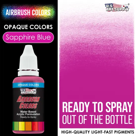 Hot Pink, Opaque Acrylic Airbrush Paint, 1 oz. {2}