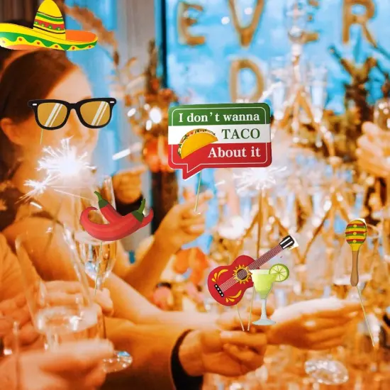 32 pcs Fiesta Mexican Photo Booth Props {5}