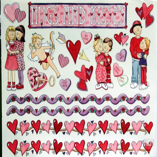 Two Busy Moms Vintage Valentine's Day Stickers {1}