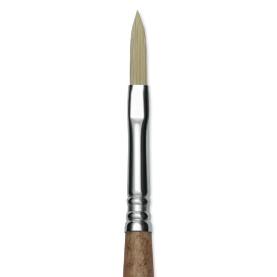 Escoda Futura Synthetic Bristle Brush - Series 5418, Long Filbert, Size 4, Long Handle {1}