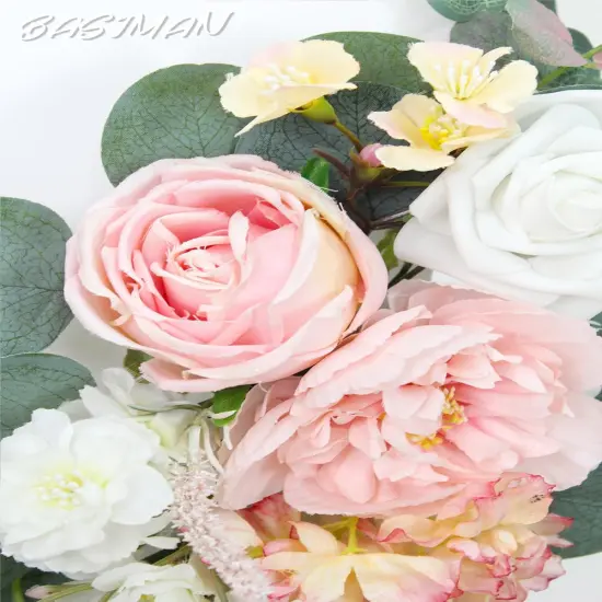 2pcs Wedding Arch Flowers,Wedding Artificial Sign Flower,Welcome Easel Door Decor {6}