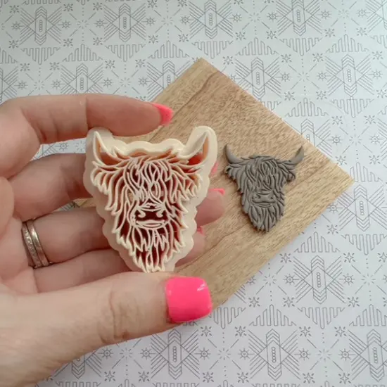 Highland Cow Clay Cutter {3}