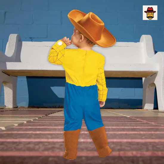 Toy Story Woody Infant Costume Deluxe Jumpsuit Sheriff Hat {5}