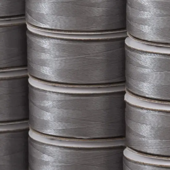 Super Bobs Poly #622 Gray (M-Style) 12 pack pre-wound bobbins {3}