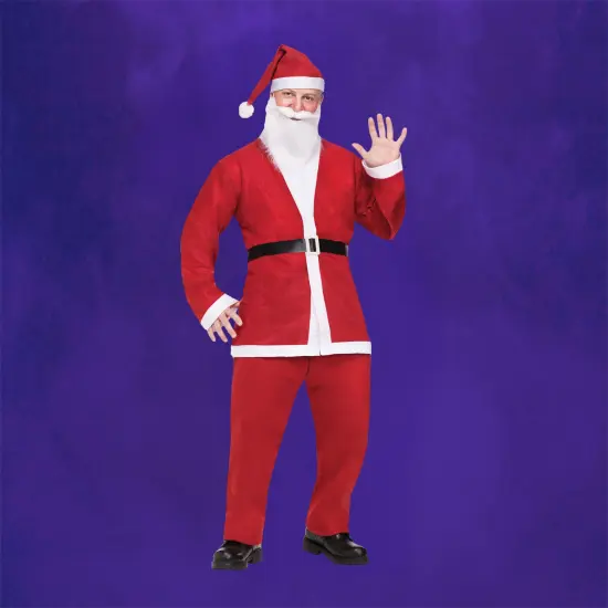 Fun World Pub Crawl Adult Santa Suit Christmas Costume - Standard Size Red {4}