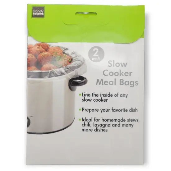 Handy Housewares Disposable Slow Cooker Liner Mess Saver Bags - Fits 3 to 8.5 Qt Round or Oval Pots {2}