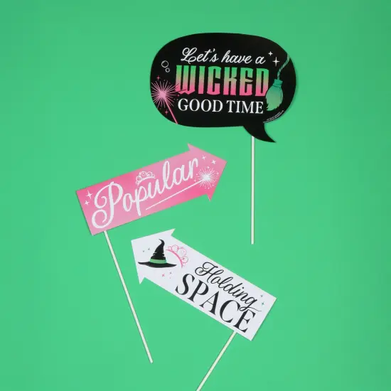 Big Dot of Happiness Funny Witch Photo Props, Pink and Green Birthday or Halloween Party Decoration, Photo Booth Props Kit &ndash; 10 Count Selfie Sticks {7}