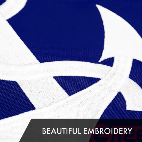 G128 3 Pack: American USA Yacht Ensign Flag | 2.5x4 Ft | ToughWeave Series Embroidered 300D Polyester | Nautical Flag, Embroidered Stars, Sewn Stripes, Indoor/Outdoor, Brass Grommets {3}