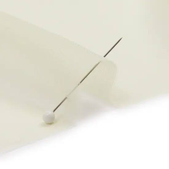 1 Yard Young Wheat Silk Chiffon Fabric Premium Lightweight Sheer Material, 44 Inches Wide {2}