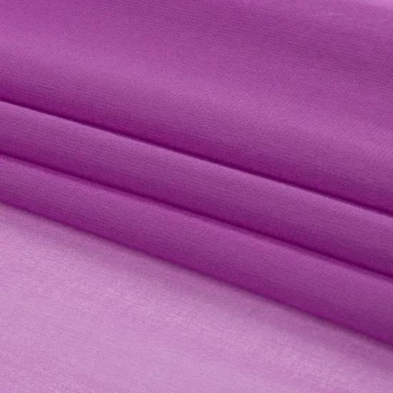 1 Yard Bright Purple Silk Chiffon Premium Solid Sheer Lightweight Fabric 44 Inch Width {4}