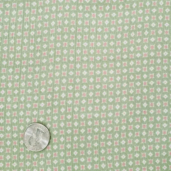 1 Yard Laurel Green Rayon Crinkle Lightweight Soft Breathable Fabric for Dresses Skirts Width 50/52" {2}
