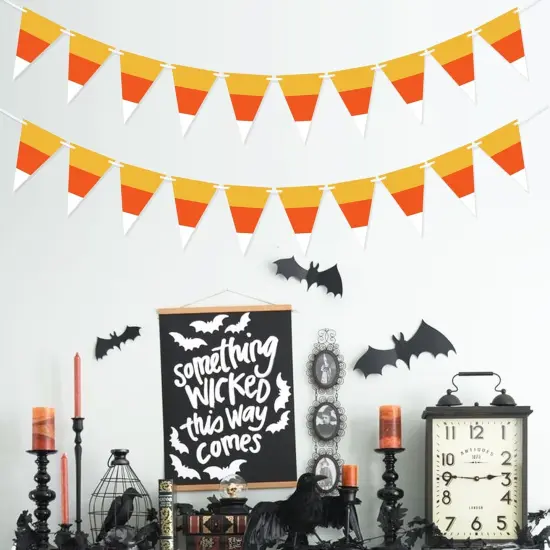 2PCS Halloween Candy Corn Banner {4}