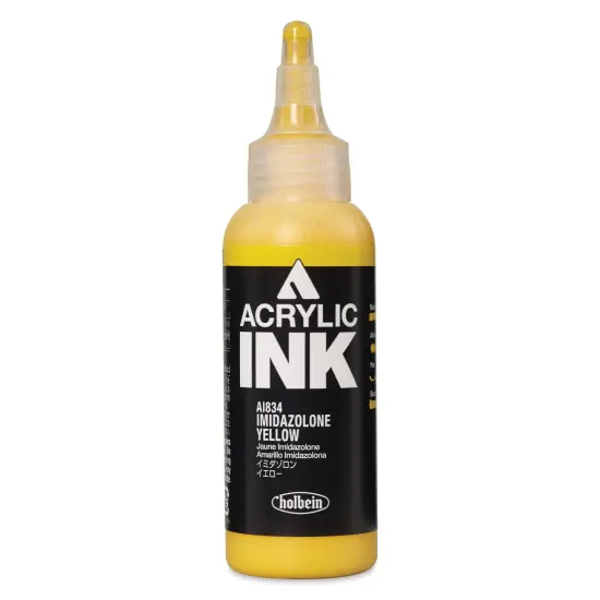 Holbein Acrylic Ink - Imidazolone Yellow, 100 ml {1}