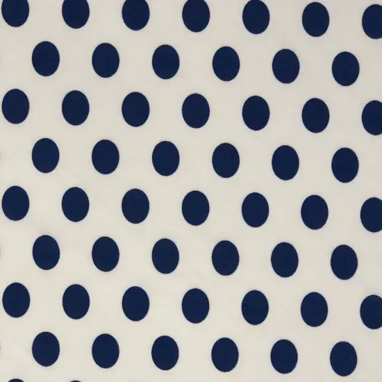 1 Yard ITY Knit Polka Dot Print Fabric for Stylish Apparel 60 Inches Wide White/Red {4}