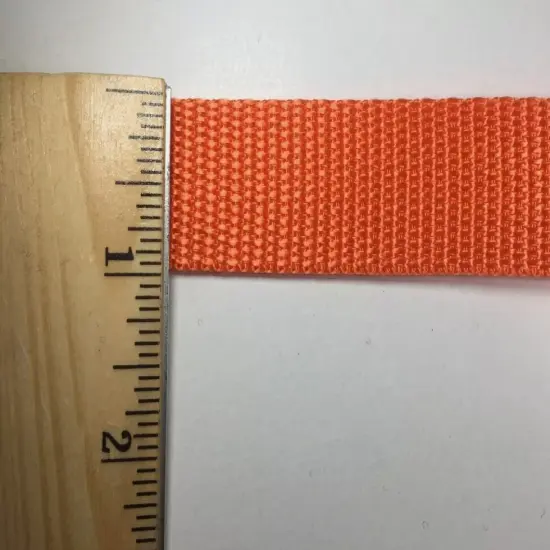 1" Polypropylene Webbing - 20 Continuous Yards Orange {2}