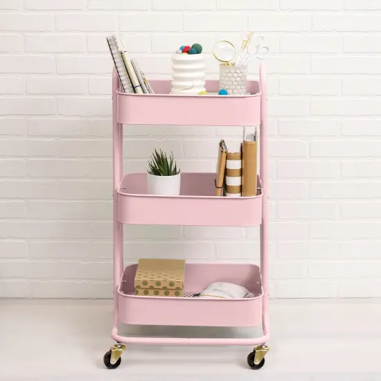 We R A La Cart Storage Cart With Handles-Pink {5}