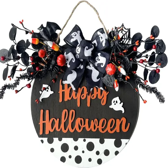 14&rdquo; Halloween Door Sign Decorations {5}