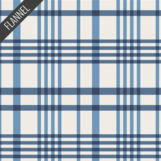 Happy Plaid Flannel in Sky (f24403a) | Art Gallery Flannel | AGF Studio | Art Gallery {1}