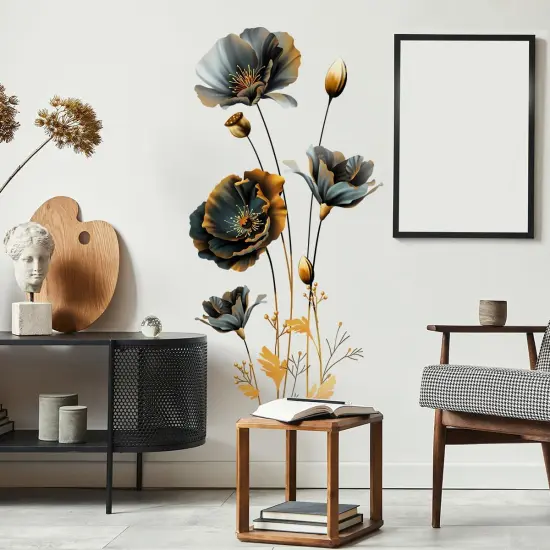 Large Boho Floral Modern Wall Decals {1}