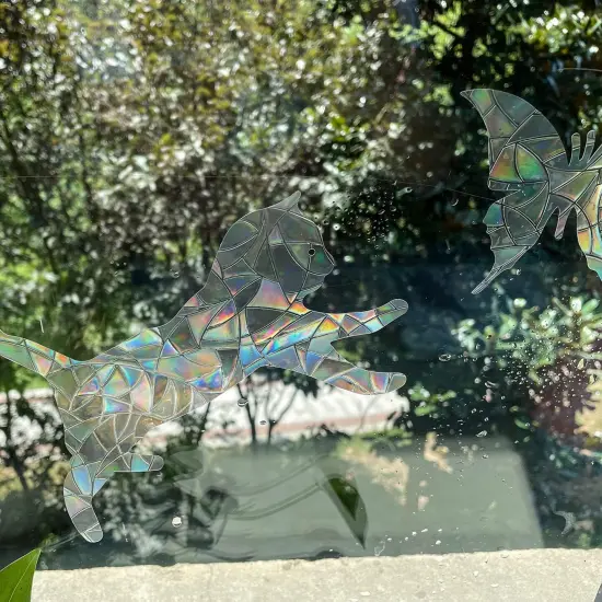25 Pieces Cat Butterfly Anti-Collision Window Clings {2}