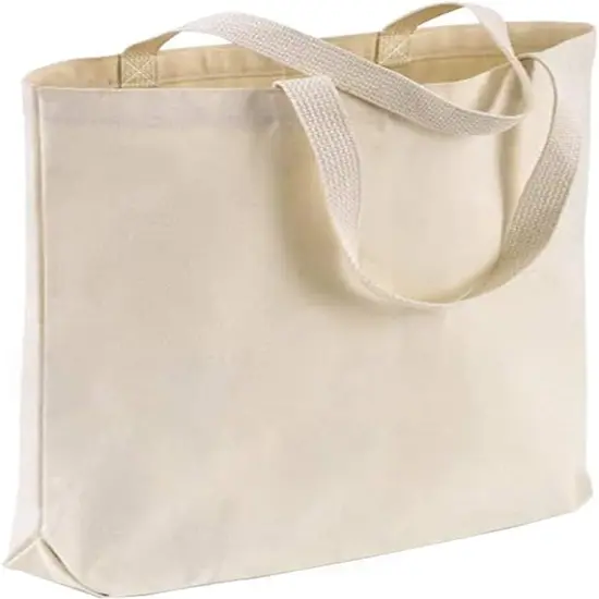 Wholesale Canvas Tote Bags, 15"W x 16"H x 3"G, Cotton Reusable Grocery Shopping Bags, Blank, DIY Painting Printing Embroidery (3, Natural Tote Bags) {1}